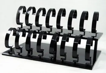 16-grid de înaltă calitate Ceas negru Display Stand Rack de masă show de stand Rack