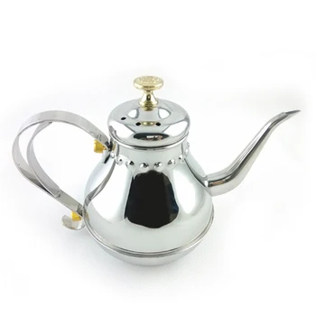 1buc 1.2 L Silver Palace Retro stil de Ceai și Cafea Picurare Fierbător oală din oțel inoxidabil gooseneck cioc Fierbător de apă caldă pentru Barista