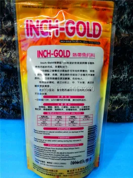 1BUC 80G Inch-Aur Pelete de Pește Tropical Alimente Speciale Color Enhancer Adăugat Comida De Peixe(Vitamina a,C,D. E)