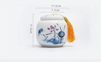 1buc Ceramic Matt Cutie de Ceai Ceai Condiment Borcan,China Depozitare Sticle Borcan,Condimente Cutie de Depozitare Containere Pentru Familie,tempero colectorului