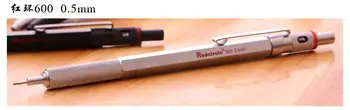 1buc / lot ,0.5 mm, din metal, creion mecanic , negru / argintiu metal de calitate premium, creion mecanic pentru desen