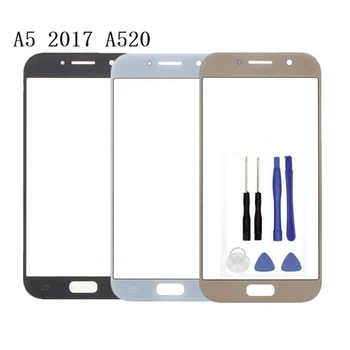 1buc Pentru Samsung Galaxy A5 2017 A520 A520F Touch Ecran Înlocuire Panou LCD Frontal Exterior de Sticlă Capac Obiectiv Cu Logo-ul