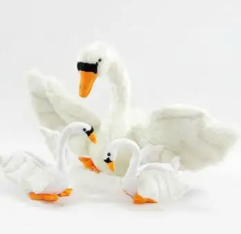 1buc/set Nou de sosire 25cm super Drăguț jucărie de pluș simulational white swan gâscă acasă decorare cadou de ziua de nastere