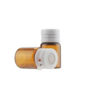 1ml 2ml Mini Amber Flacon de Sticlă cu Ruperea Capac de Ulei Esential de Sticla Eșantion Mic Reîncărcabile Oală F20171283