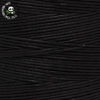 1x0.5mm Negru Cerat Cablul de Poliester Constatările de Bijuterii pentru a Face Bijuterii DIY de aproximativ 800 m/rola