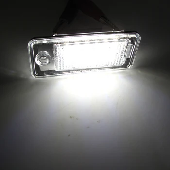 2*Auto Led-uri de Lumină de inmatriculare, Ansambluri pentru AUDI Q7 TDI LED LAMPA plăcuței de ÎNMATRICULARE pentru 24SMD Alb pur