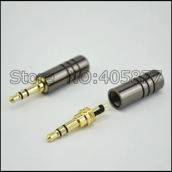2 buc 2,5 mm 3 pol de sex masculin de reparare jack pentru căști de Sudură cablu adaptor conexiune audio conectori