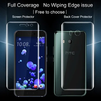 2 BUC acoperire Completă pentru HTC U11 Plin cu Ecran protector și capac Spate protector Imak Toate în Picioare Hidrogel Film Pentru HTC U11 5.5