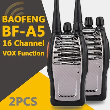 (2 BUC)BaoFeng UHF Walkie Talkie BF-A5 16CH VOX+Scrambler Funcția de Transport Gratuit Două Fel de Radio