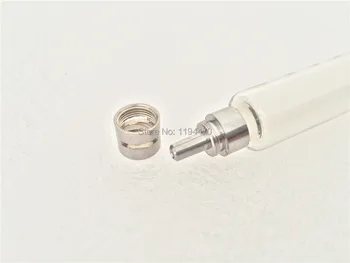 2 buc/Lot 1ml 1cc Seringă de Sticlă Luer Lock Cap Reutilizabile de Sticlă Injector Laborator Sticlarie