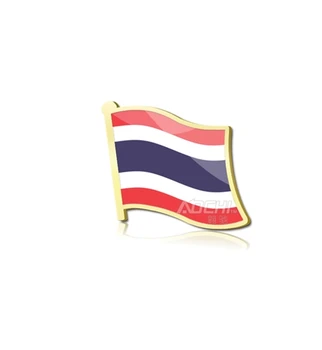 2 buc/lot, placat cu Aur steag Național de Thailanda guler insigna brassard simbol Național de colectie emblema de artă din metal
