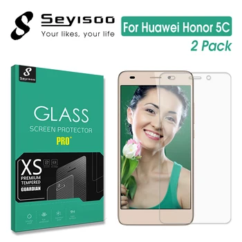 [2 Pack] Original Seyisoo 2.5 D 0,3 mm Anti-Zero Premium din Sticla Temperata de Film Protector de Ecran Pentru Huawei Honor 5C Honor5c