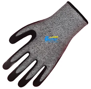 2 Perechi HPPE Manusi din fibra de sticla Mănuși de protecție din Nitril de Nisip Muiată Rezistentă la tăiere Mănușă de Lucru