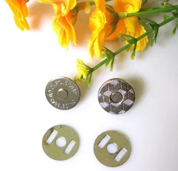 20 de Seturi de Argint Ton Magnetic Puternic Butoane Pungă Snap Cleme/ Închidere pentru Poseta Geanta 14.2.5 mm Dia