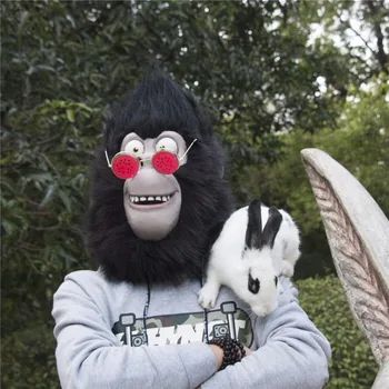 2016 Film Cânta Cosplay Gorilla Johnny Latex, Masca Gorila Animal Masca Petrecere De Halloween