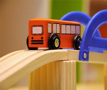 2016 S-Au Grabit Masini Brinquedos Copii Din Lemn De Trafic Feroviar Jucărie Demontarea Combinație Urmări Intersecție Copii Jucarii Educative