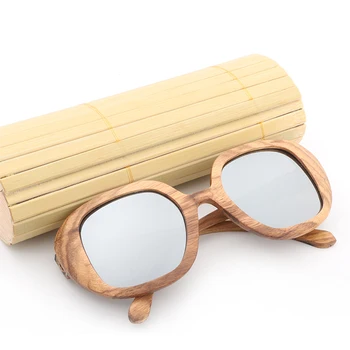 2017 Brand Designer de Lemn Zebra ochelari de Soare Pentru Bărbați și Femei Supradimensionat Polarizat ochelari de Soare
