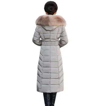 2017 Haina de Iarna Femei din Bumbac Sacou Slim Long Outwear Parka cu Glugă Călduroasă de Moda de Înaltă Calitate Femei Bază Straturi YAGENZ 635