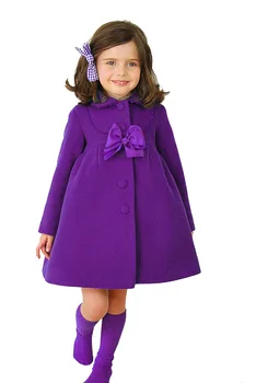 2017 new sosire Brand de Înaltă calitate pentru copii de Iarnă haina fete Lână Sacou Cald,Copilul Grils de Lână, Îmbrăcăminte exterioară Strat