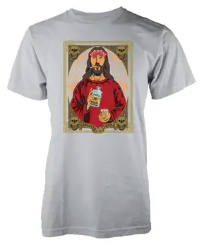 2017 Nou Casual Tequila Isus Dumnezeu Religioase Cruce de Imprimare 3D pentru Bărbați Bumbac Tee Topuri de Înaltă Calitate, O-Gat Maneci Scurte Tee