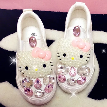 2017 pantofi de panza pentru Copii de primavara toamna fete diamant printesa pantofi pentru copii pantofi casual elevii de moda părinte-copil pantofi