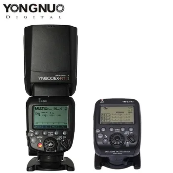 2017New Flash YONGNUO YN600EX-RT II Flash Speedlite +YN-E3-RT Controler pentru Canon 5D3 5D2 7D 6D 70D 60D 650D Camera