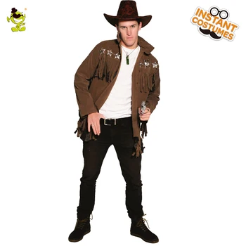 2018 Adulți Vest Cowboy Cosplay Costum Pentru Bărbați Performanță Îmbrăcăminte Petrecere de Halloween Cosplay Cowboy Costume Pentru Bărbați