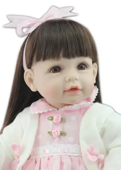 2018 new sosire jucării pentru copii din silicon renăscut baby dolls 52cm Ziua Îndrăgostiților papusa pentru fete 20inch vinil copii în viață papusa