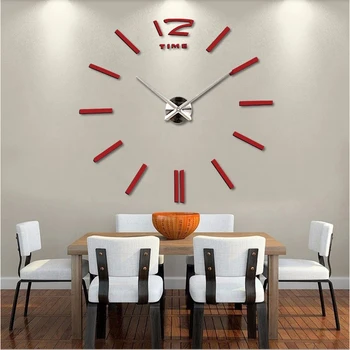 2018 nou decor acasă mare ceas de perete cu design modern living cuarț Metalice decorative, designer de ceasuri, ceasuri de perete transport gratuit