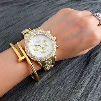 2018 Nou Fierbinte vinde Contena Geneva Femei Brand de Ceasuri din Aliaj de Oțel de Moda de Lux Diamant Ceasuri Cuarț Ceasuri de mana