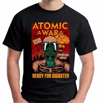2018 Nouă Bărbați T-Shirt Mens de Vânzare Fierbinte cottonnuclear radiații război Tricou Apocalipsă Nucleară Jocuri Joc Barbati tricou