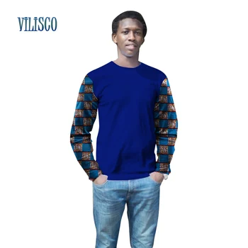 2018 Personalizate Africane Dashiki Topuri Haine Plus Dimensiune Mens Africane Bazin Riche Print Shirt Îmbrăcăminte Mozaic Tricouri WYN211