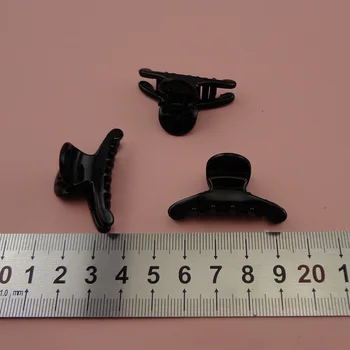 20BUC 4.0 cm*2.0 cm Plastic ABS Negru cu Gheare de Păr agra-fă de păr de cal ,din Plastic coada de cal gheare pentru DIY accesorii de Par