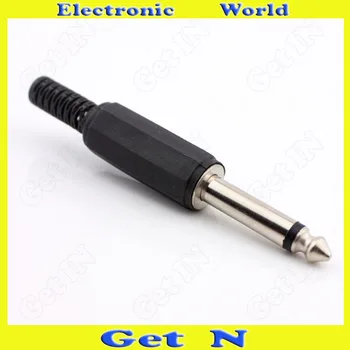 20buc 6,35 mm/6.5 mm Mono Audio Track Plastic Weld-On Conector Mufă 6.35/6.5 Plug
