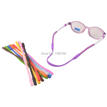 20buc Copii Copii din Silicon Ochelari Cablu Lanț Șir Anti-Alunecare, ochelari de Soare Ochelari de titular în condiții de Siguranță Confortabil 12colors opțiune