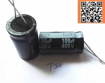 20buc/lot 100UF 400V100UF aluminiu electrolitic condensator dimensiune 18*30 T20