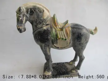 20cm * / Rafinat Clasic Chinez Tang sancai ceramice China antică cal de colectare statuie