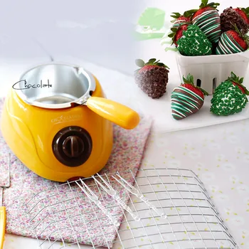 220V Mini de culoare Galbenă, cu un Singur Cilindru Electric Ciocolată și Săpun Cuptor de Topire Pentru uz Casnic Ciocolata Oală eu/AU/UK Plug