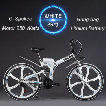 24/26 inch electric mountain bike 48v baterie de litiu de 500w de mare viteză cu motor puternic de pliere cadru Hibrid ebike de Călătorie
