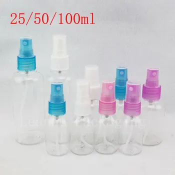 25 ml 50 ml 100 ml Gol Mist Spray Sticla de Plastic, Transparent Cosmetice Pulverizator Pompa de Sticlă, de Călătorie Dimensiune Recipient Spray de Ambalare