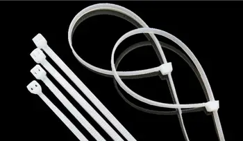 250Pcs/pachet 4*250 4*300 4*350mm înaltă calitate, latime 2.8 mm alb negru culoare Standard, Fabrica de auto-blocare din Plastic nailon cablu cravată
