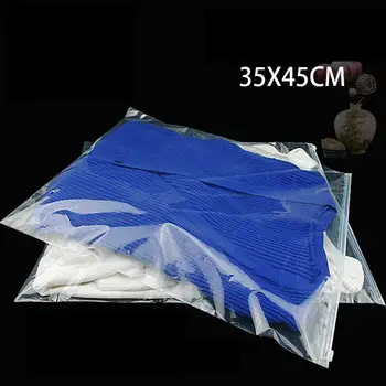 25pcs/lot-35*45cm Trei stiluri ( Mat/Clar ) PE fermoar de plastic sac de Îmbrăcăminte sac de depozitare cu sac de Îmbrăcăminte