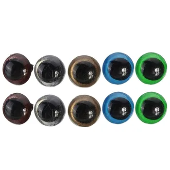 264 BUC Plastic Șurub de Siguranță Fals Ochii rotunzi pline de culoare Negru Ochi de Păpuși de Pluș Animale Păpușă Jucărie Ochii cu Șaibe Cutie de Depozitare