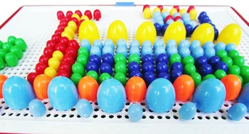 296Pcs de Înaltă Calitate, Creative DIY Ciuperci de Unghii Plug Bord Puzzle Clasic pentru Copii Plug Margele Inteligenta Jucărie de Învățământ BM88