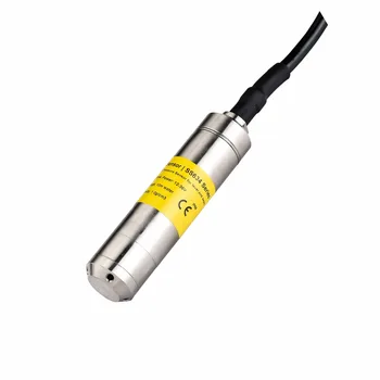 2m apă gama, 10m PU cablu, protecție IP68, 4-20mA senzor de presiune Submersibile, 12-30V alimentare, tub de aer prin cablu, 1.0% precizie