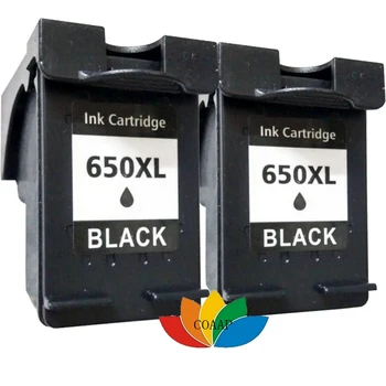 2x Compatibil HP 650 hp650XL Cartușele de Cerneală Neagră HP Deskjet 2545 2645 3515 4645 Printer