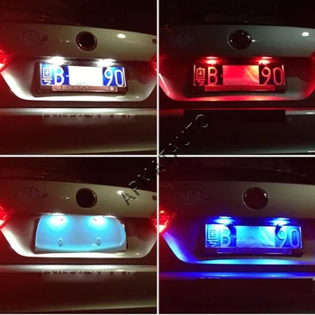 2x T10 W5W Numărul de Înmatriculare Lumina Becuri cu LED-uri Lampă Pentru Subaru Outback, Legacy Forester Impreza XV