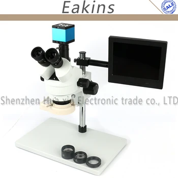 3.5-90X Trinocular cu Zoom Stereo Microscop+Mare+0.5/2X Auxiliare Obiectiv+56 LED-uri de Lumină Inel+HDMI USB Camera+8