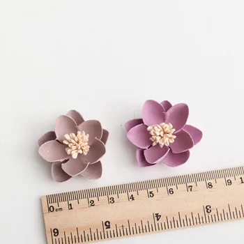3.5 cm, flori mici Poliester Rozeta stamen Capete de Flori lucrate Manual, articole pentru acoperirea capului arc de Păr Materiale de BRICOLAJ Ambarcațiuni de Cusut