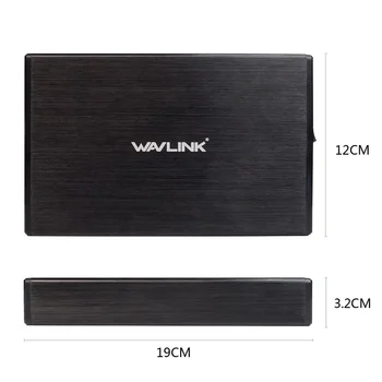 3.5 inch USB 3.0 la SATA Hard Disk Externă Cabina de Caz din Aluminiu Wavlink pentru 3.5 Inch SATA I/II/III HDD SSD de Suport UASP